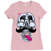 king of mustache Ladies Fitted T-Shirt