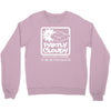 partly cloudy 100% getting wasted gift drugs drinking pissed bong fuun Crewneck Sweatshirt