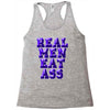 real men eat ass Racerback Tank