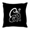 california love cali finger sign Throw Pillow