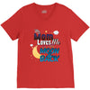 mom moon&amp;back V-Neck Tee