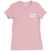 minimal typing bubble pocket tee Ladies Fitted T-Shirt