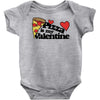 pizza is my valentine Baby Bodysuit