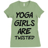 yoga girls are twisted Ladies Fitted T-Shirt