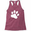 paw sticker vinyl decal Racerback Tank
