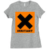 irritant symbol joke Ladies Fitted T-Shirt
