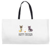 happy meowr Weekender Totes