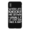 when life knocks me down iPhoneX