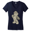 mario text Women's V-Neck T-Shirt