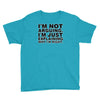 i'm not arguing Youth Tee