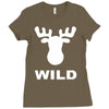 wild animal funny Ladies Fitted T-Shirt