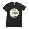 I Love You To The Moon And Back Ladies Fitted T-Shirt