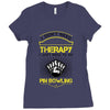 I Dont Need Therapy Need Pin Bowling Ladies Fitted T-Shirt