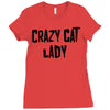 crazy cat lady Ladies Fitted T-Shirt