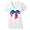 usa flag 2 Women's V-Neck T-Shirt