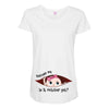 October Peeking Out Baby Girl Maternity Scoop Neck T-shirt