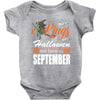 Halloween Kings Are Born In September Baby Bodysuit