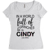 in a world full of grinches be a cindy lou who Women's Triblend Scoop T-shirt