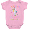 Unicorns are born in February Baby Onesie
