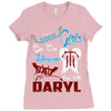 Good Girl Go To Heaven Bad Girl Ride With Daryl Ladies Fitted T-Shirt