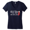 i'm that crazy girl who loves betty boop a lot Women's V-Neck T-Shirt