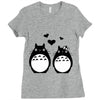totoro Ladies Fitted T-Shirt