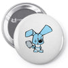 evil rabbit Pin-back button