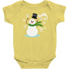 windy snowman Baby Onesie