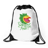 feed me Drawstring Bags