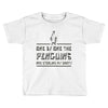 one by one penguins stealing Toddler T-shirt