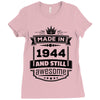 Made In 1944 And Still Awesome Ladies Fitted T-Shirt