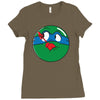 who watches the pizza Ladies Fitted T-Shirt