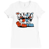 Cuphead and Mugman Ladies Fitted T-Shirt