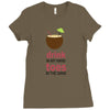 drink in my hand Ladies Fitted T-Shirt