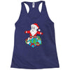 santa with piles of christmas Racerback Tank