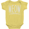 meow cute cat face Baby Onesie