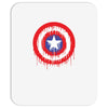 captain america dying bleeding logo Mousepad