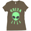 stay weird alien girls Ladies Fitted T-Shirt