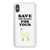 Save The Drama For Your Lama iPhoneX