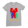 wreck it ralph silhouette Ladies Fitted T-Shirt
