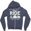 born to ride funny Zipper Hoodie