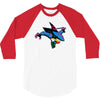 san jose street sharks 3/4 Sleeve Shirt