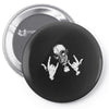 devil horns Pin-back button