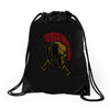 sparta warrior Drawstring Bags