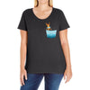 Jumping See Ladies Curvy T-Shirt
