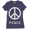 peace sign Ladies Fitted T-Shirt