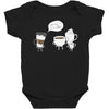 coffee that's always late Baby Bodysuit