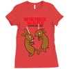 wiener wars dachshund dogs Ladies Fitted T-Shirt