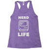 nerd life is the best life Racerback Tank