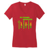 dj volume,funny Women's V-Neck T-Shirt